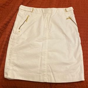 Cortefiel white midi skirt